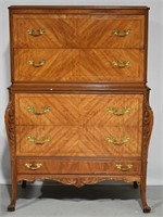 French Provincial Chest On Chest Drawers