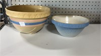 Two Old Batter Bowls