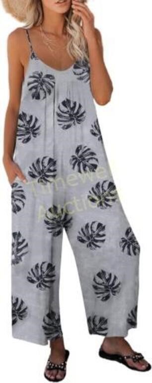 Paitluc Gray Jumpsuit for Women Size XL.
