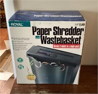 Paper shredder in box