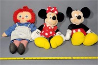 Raggedy Ann, Mickey & Minnie