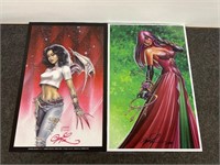 2 Signed Linsner Prints - Dawn & Vampire