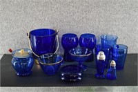 Lot Of Cobalt Blue Glass-Cambridge, Hazel Atlas