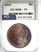 1878-S Morgan MS66+ PL LISTS $5500