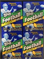 LOT OF (4) 1993 TOPPS SERIES 1 NFL FOOTBALL CARDS