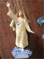 Religious porcelain figure 9in