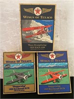 3 Wings of Texaco Die Cast Airplanes