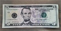 $5 Bill Star Note