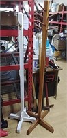 2 Wood coat racks