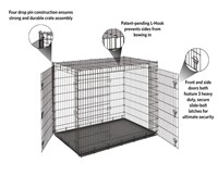 Mid-West Metal 54L x 37W x 45H Dog Crate