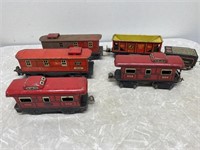 Group of Metal Toy Train Cars (2) Marx