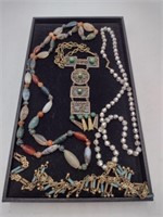 Vintage Beaded Fashion Necklace Lot