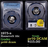 Proof PCGS 1975-s Roosevelt Dime 10c Graded pr69 d