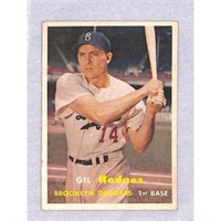 1957 Topps Gil Hodges Centered Nice Condition