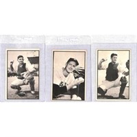 (3) 1953 Bowman B&w Baseball Cards Mid-hi Grade