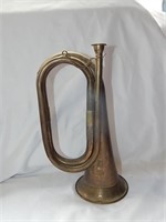 Vintage Brass Calvary Bugle for Decor