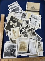 100 vintage black-and-white photo lot