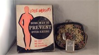 Lose weight box with coin purse and match holder