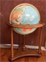 Lighted World Globe 22” Diameter x 32” Tall works
