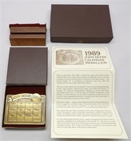 1989 John Deere Model D Calendar Medallion