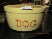 Pottery Dog Dish
