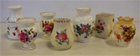 Seven assorted miniature vases