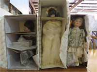 3 ASHTON DRAKE, DYNASTY PORCELAIN DOLLS