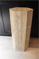 38" Marble Octagon Laminate Plant Stand