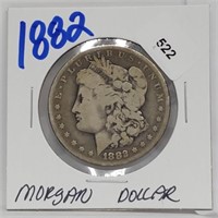 1882 90% Silver Morgan  $1 Dollar