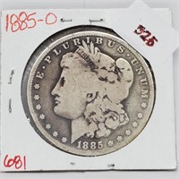 1885-O 90% Silver Morgan $1 Dollar