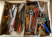 2 Trays - Rasp, Files, Wrenches