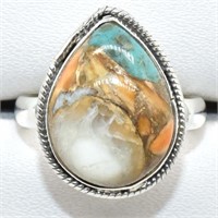 $150 Silver Oster Muhave Turquoise(7.2ct) Ring