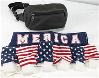 Merica Beer Belt Holder Apron + Belt Bag