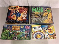 4pc Character Board Game Lot w/ Swamp Thing