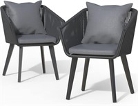 Grey Wicker Patio Dining Chair Sets