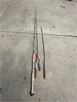 #6 Lot of Assorted Vintage Fishing Poles