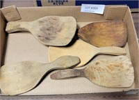 5 VTG. WOOD SPATULAS