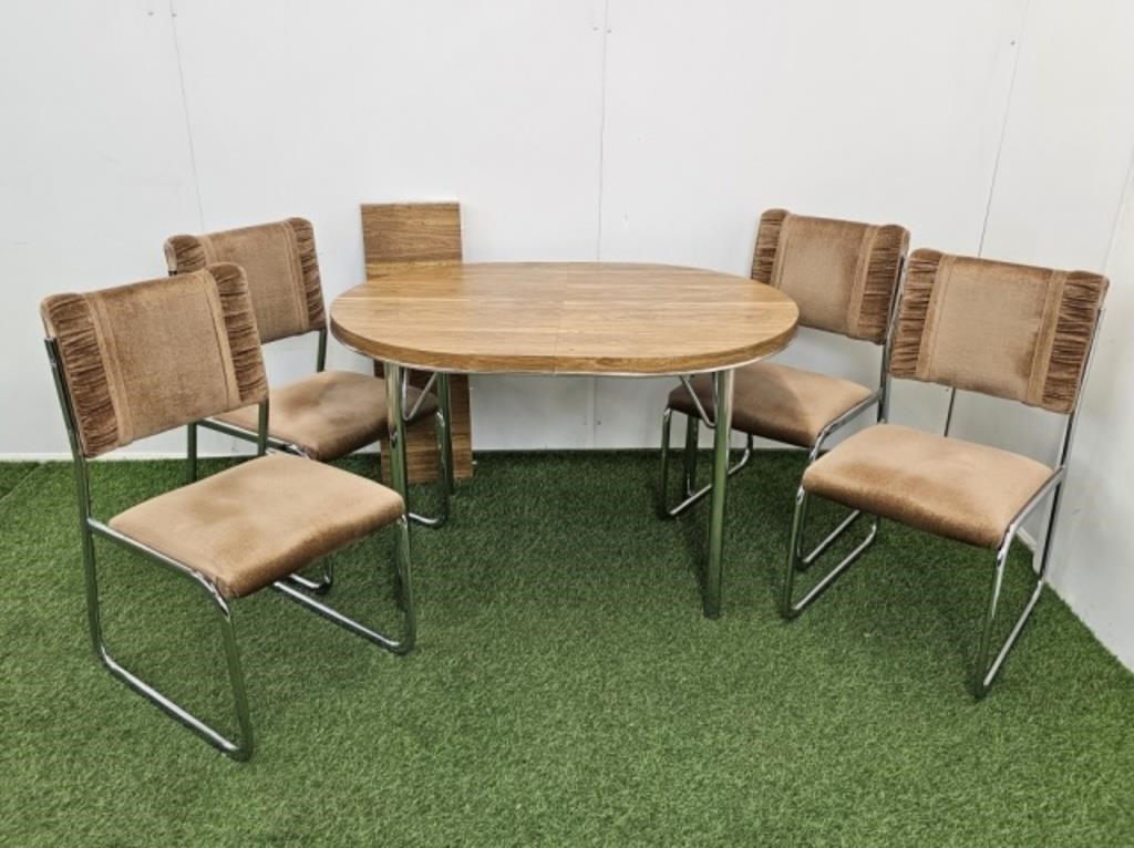 LAMINATE TOP TABLE & 4 CHAIRS