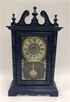 Plastic Mantle Clock in Illini Blue