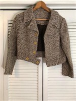 VINTAGE BROWN TWEED JACKET