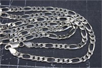 Neck Chain, 24 Inch, 18 Grams, Sterling Silver