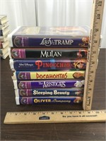 Masterpiece Collection Disney VHS Tapes