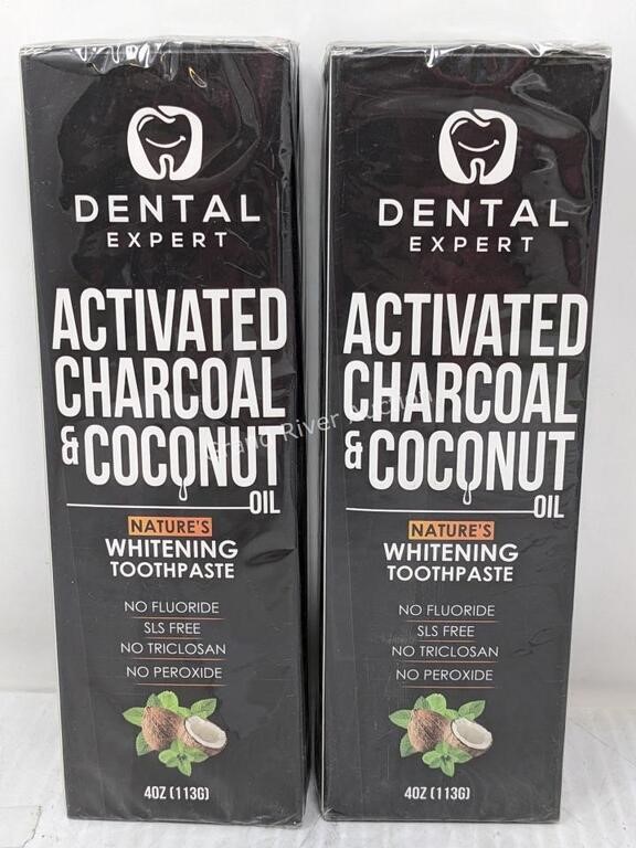 2-Pack Activated Charcoal & Coconut Toothpaste