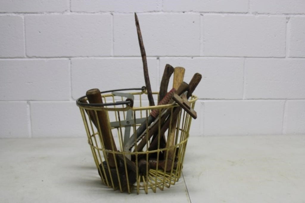 Egg Basket with Miscellaneous Tools