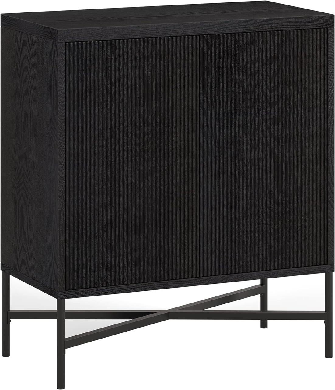 Henn&Hart Brighton Accent Cabinet  28 W  Black