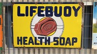 VINTAGE ENAMEL LIFEBOUY HEALTH SOAP SIGN