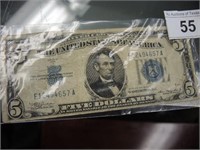 1935 SERIES $5 SILVER CERTIFICATE