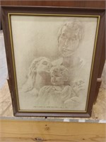 Signed Pencil Drawing