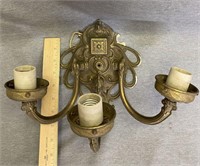 Antique Solid Brass Wall Sconce