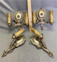 Antique Cast Aluminum Wall Sconces USA